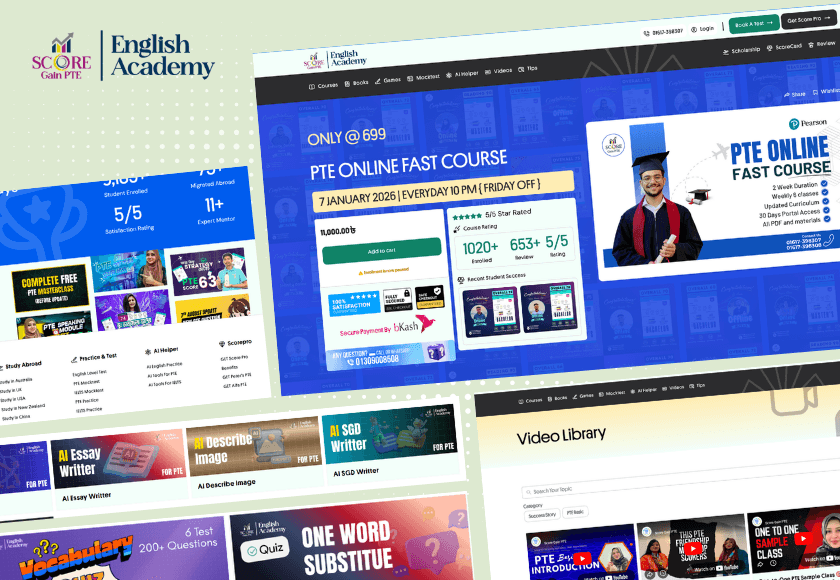 Score Gain English Academy Project Preview