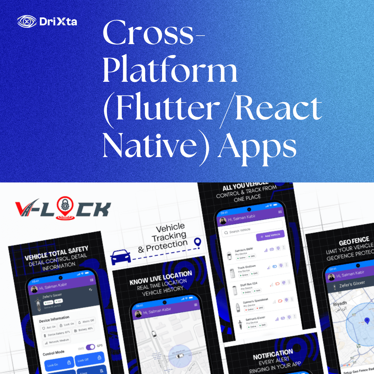 DRIXTA Cross-Platform (Flutter/React Native) Apps