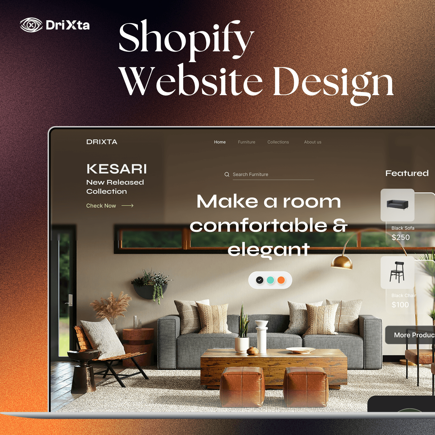 DRIXTA Shopify Website Design