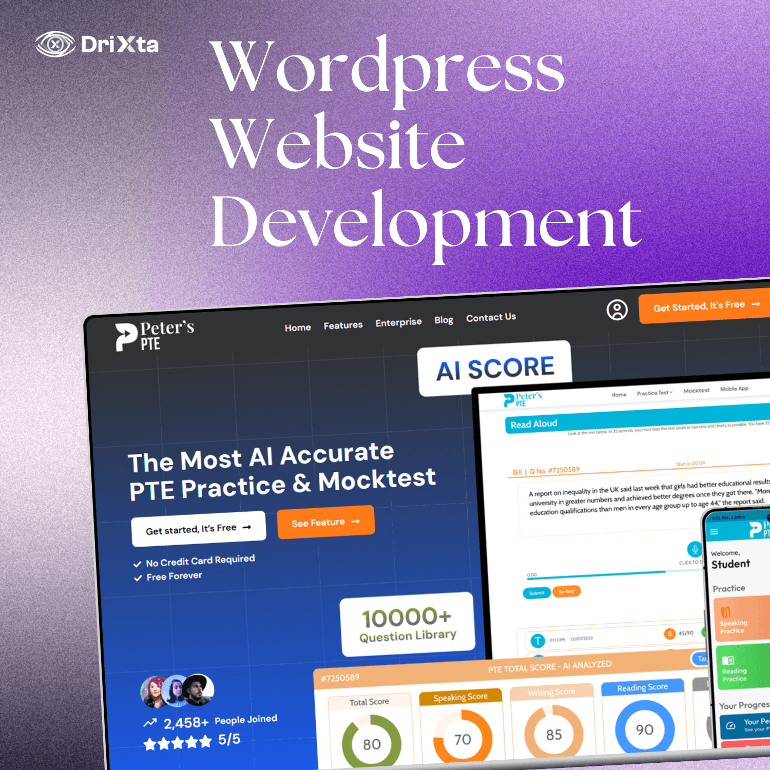DRIXTA WordPress Website Development